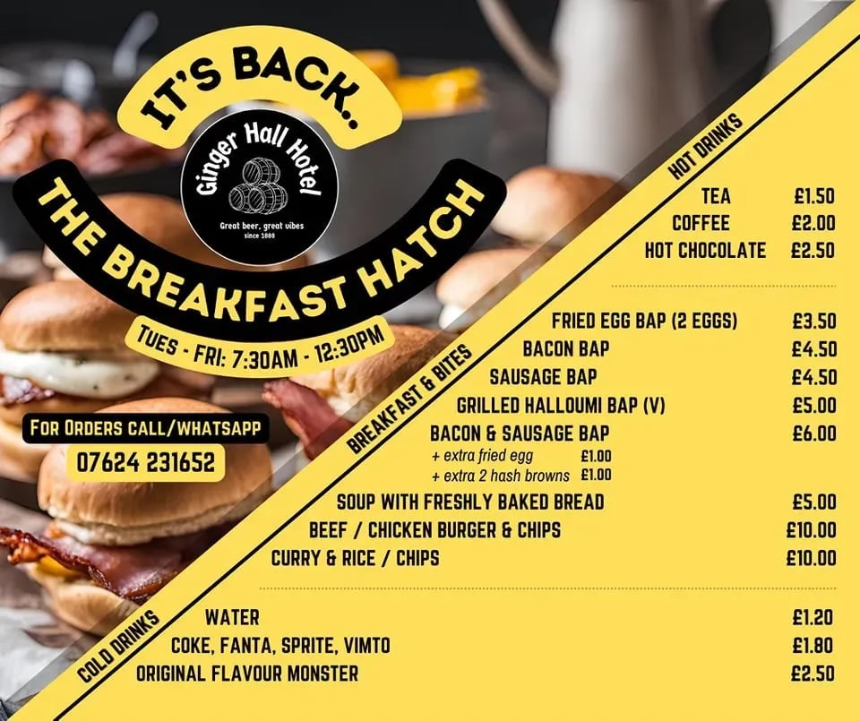 The Breakfast Hatch at the Ginger Hall