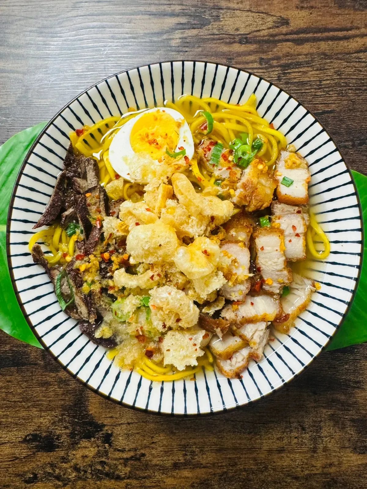 Fresh Salad with Smoked Pork Belly